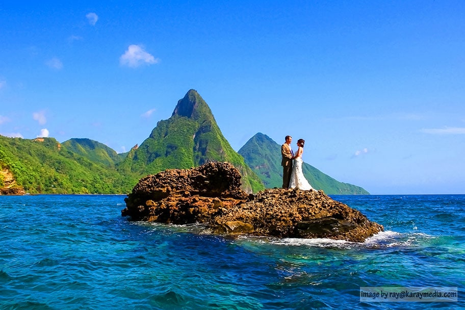4 best places to get hitched in Saint Lucia