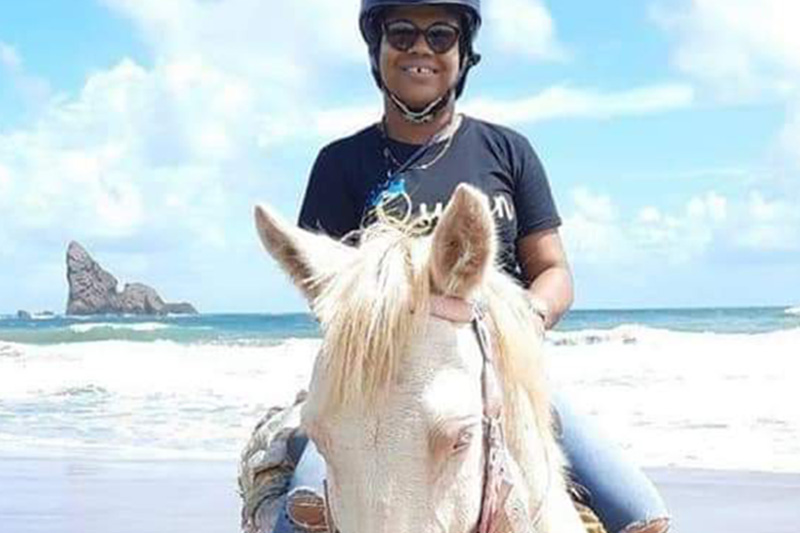 East Coast Riding Stable group out on the beach